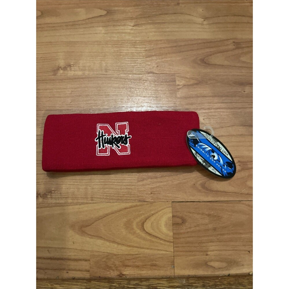 Nebraska University Cornhuskers Huskers Adult Sweatband Headband Red
